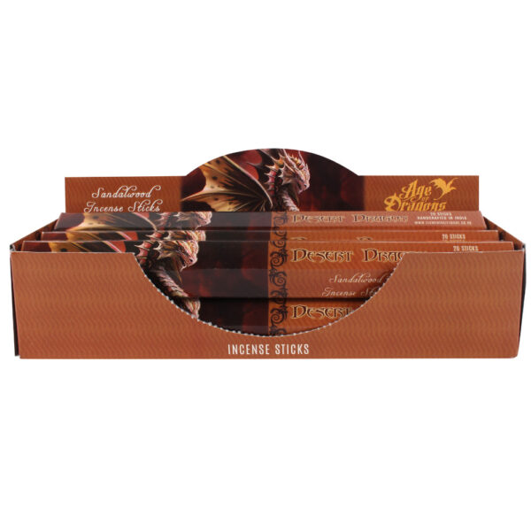 Pack of 6 Desert Dragon Incense Sticks by Anne Stokes