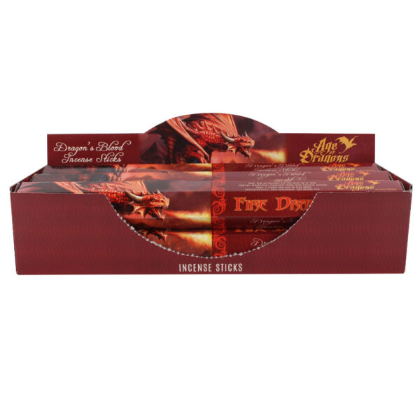 Pack of 6 Fire Dragon Incense Sticks by Anne Stokes