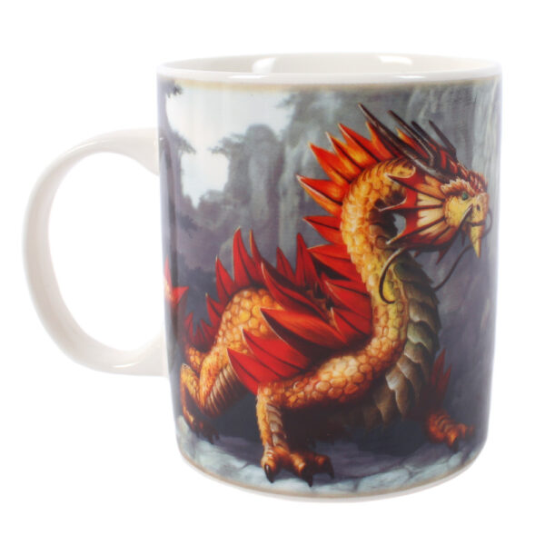 Golden Mountain Dragon Mug