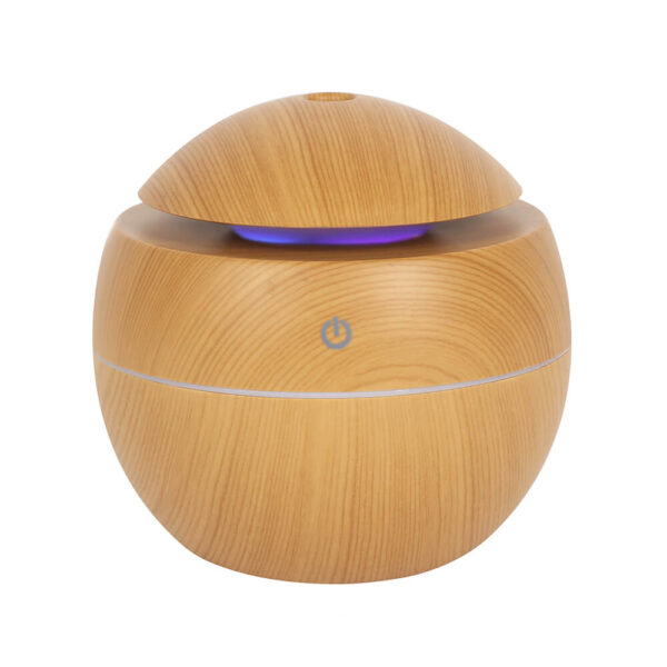 Small Round Wood Grain Aroma Diffuser