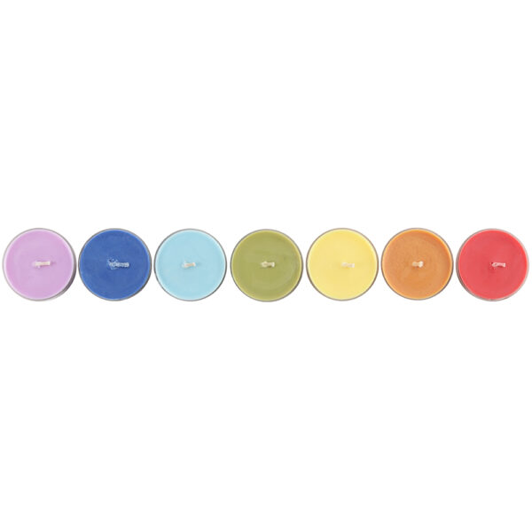 Green Tree Set of 7 Chakra Tealights
