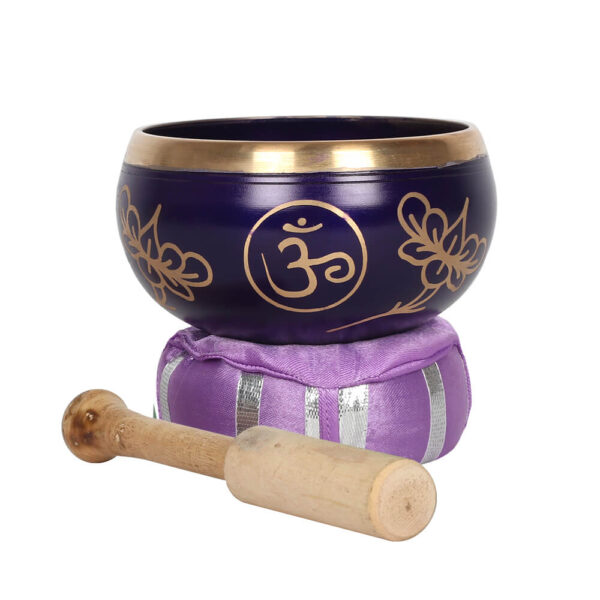 Dark Purple Crown Chakra Brass Singing Bowl