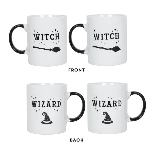 Witch and Wizard Mug Set Version 2