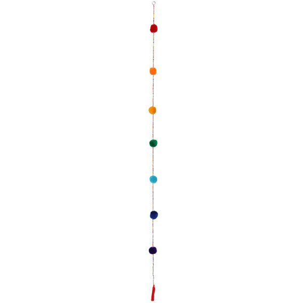 Chakra Pom Pom Door Hanging