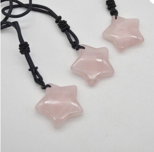 Rose Quartz Star Pendant